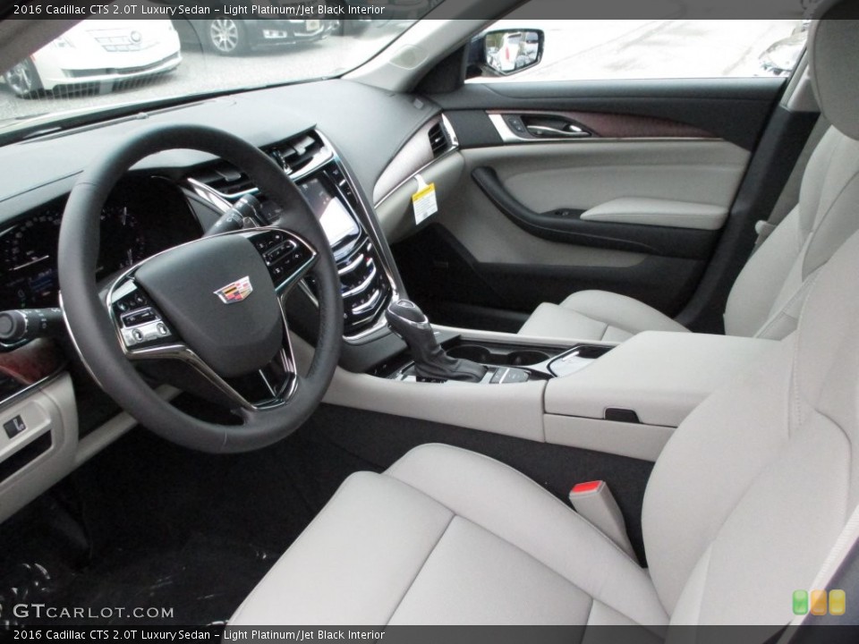 Light Platinum/Jet Black Interior Prime Interior for the 2016 Cadillac CTS 2.0T Luxury Sedan #108799800