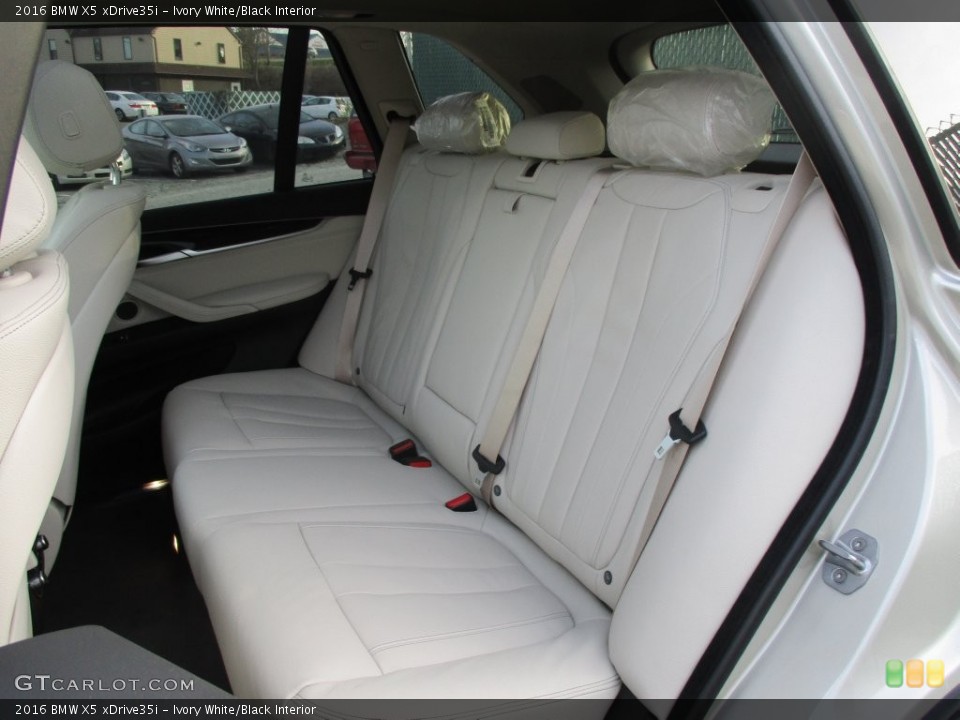 Ivory White/Black Interior Rear Seat for the 2016 BMW X5 xDrive35i #108800085