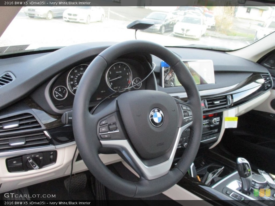 Ivory White/Black Interior Dashboard for the 2016 BMW X5 xDrive35i #108800112
