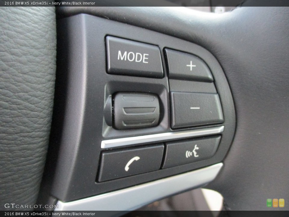 Ivory White/Black Interior Controls for the 2016 BMW X5 xDrive35i #108800196