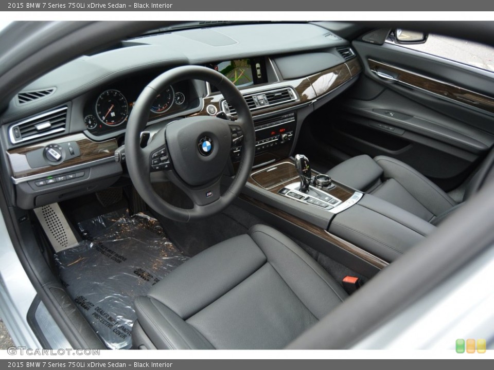 Black 2015 BMW 7 Series Interiors