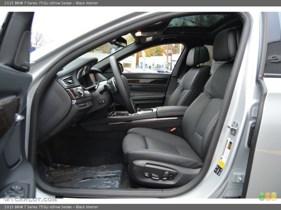 Black Interior Front Seat for the 2015 BMW 7 Series 750Li xDrive Sedan #108800864