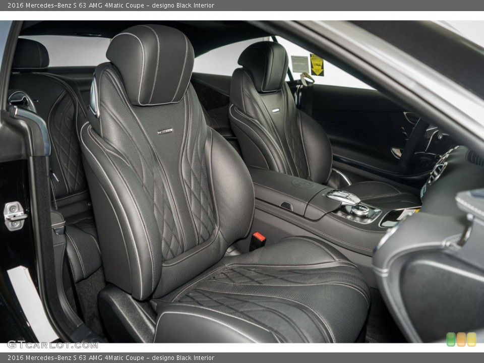 designo Black Interior Front Seat for the 2016 Mercedes-Benz S 63 AMG 4Matic Coupe #108801033