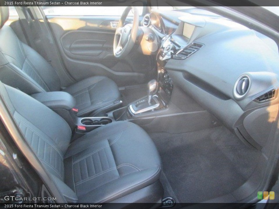 Charcoal Black Interior Front Seat for the 2015 Ford Fiesta Titanium Sedan #108806509