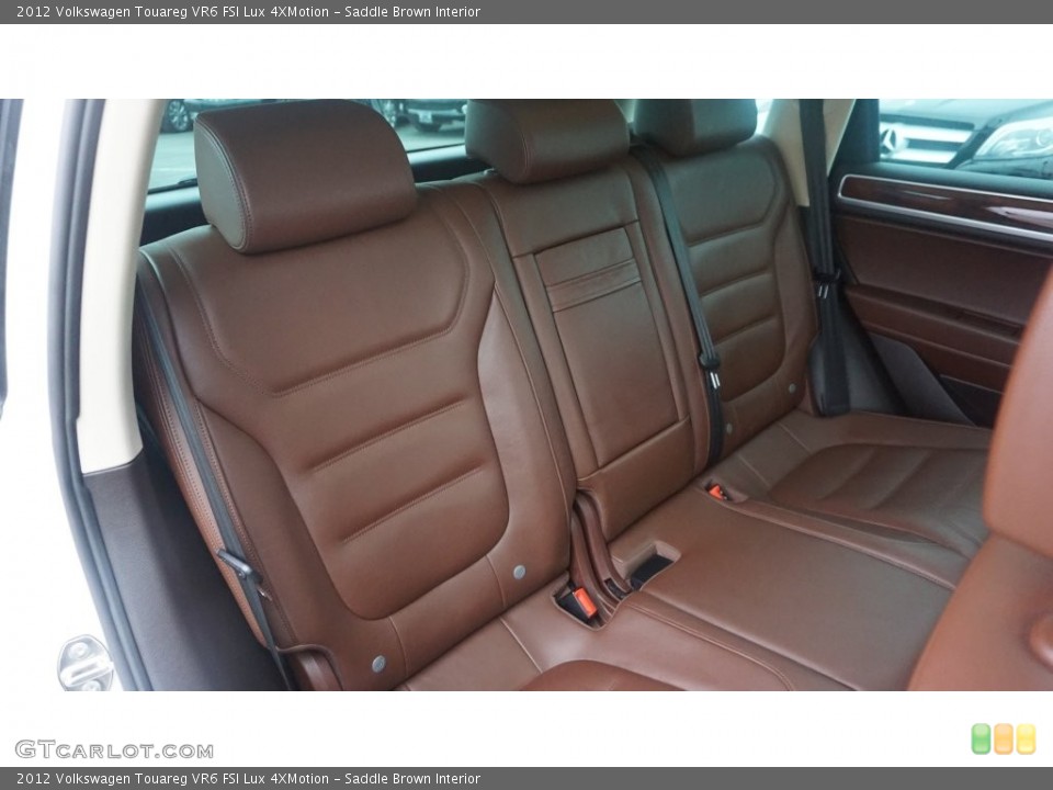 Saddle Brown Interior Rear Seat for the 2012 Volkswagen Touareg VR6 FSI Lux 4XMotion #108809385