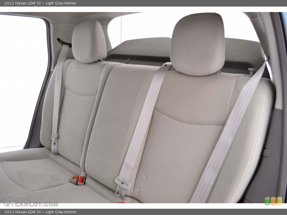 Light Gray Interior Rear Seat for the 2011 Nissan LEAF SV #108810834