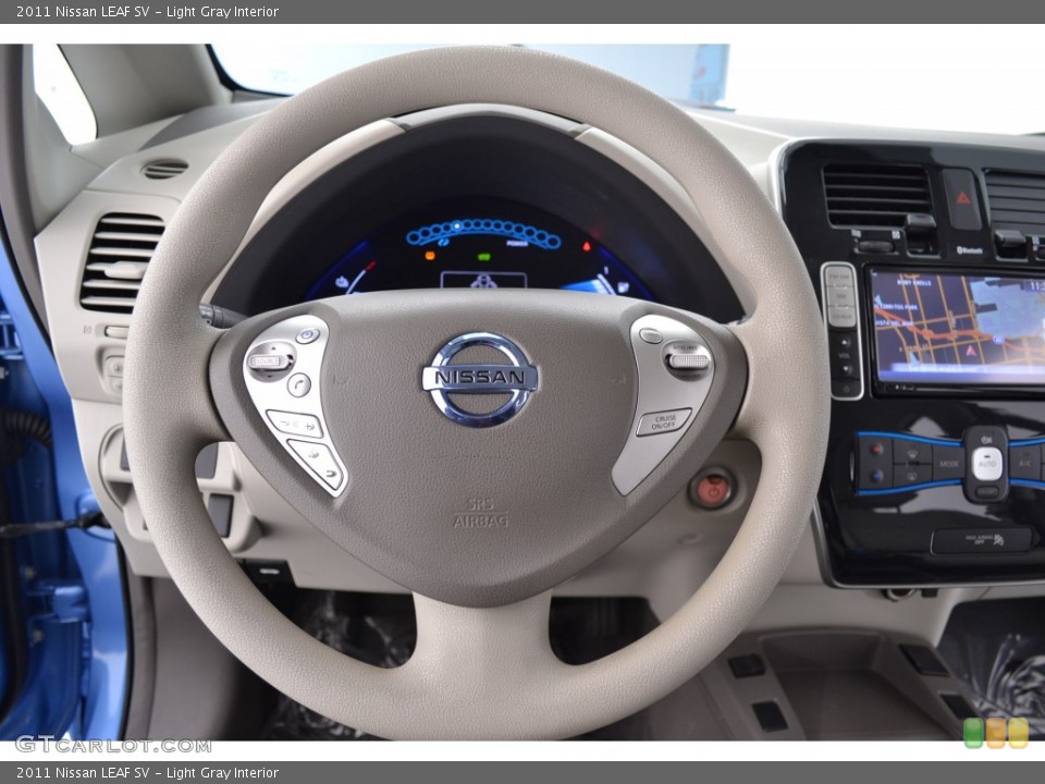 Light Gray Interior Steering Wheel for the 2011 Nissan LEAF SV #108811223