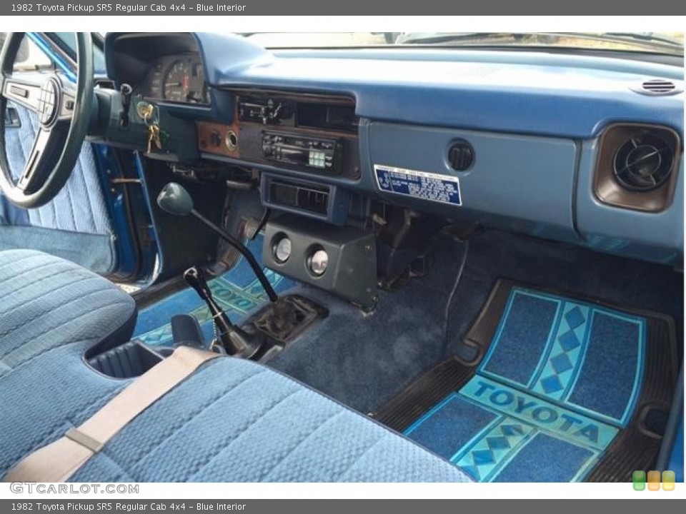 Blue 1982 Toyota Pickup Interiors
