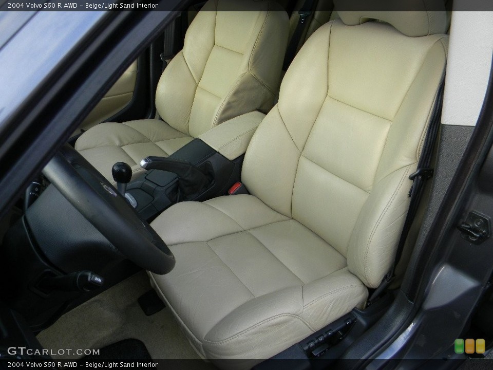 Beige/Light Sand Interior Front Seat for the 2004 Volvo S60 R AWD #108813057