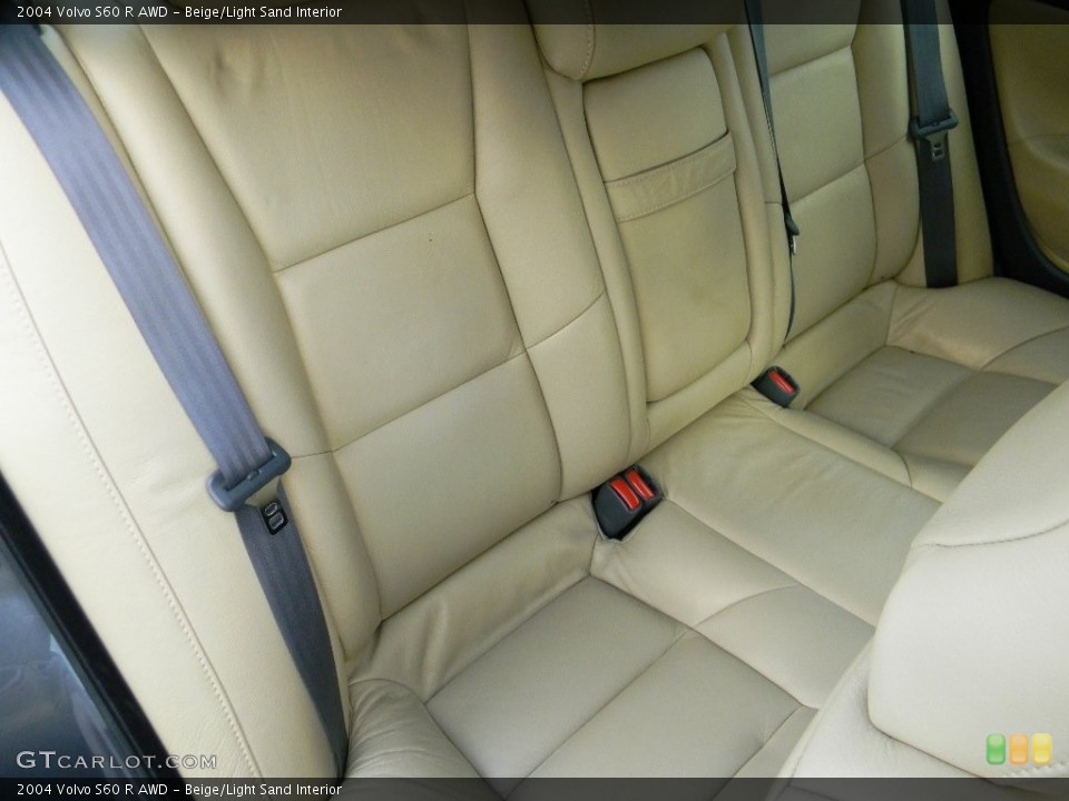 Beige/Light Sand Interior Rear Seat for the 2004 Volvo S60 R AWD #108813201