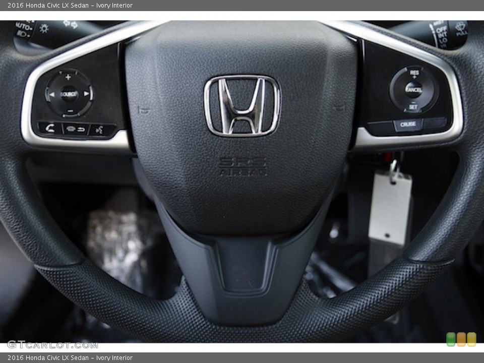 Ivory Interior Controls for the 2016 Honda Civic LX Sedan #108822921