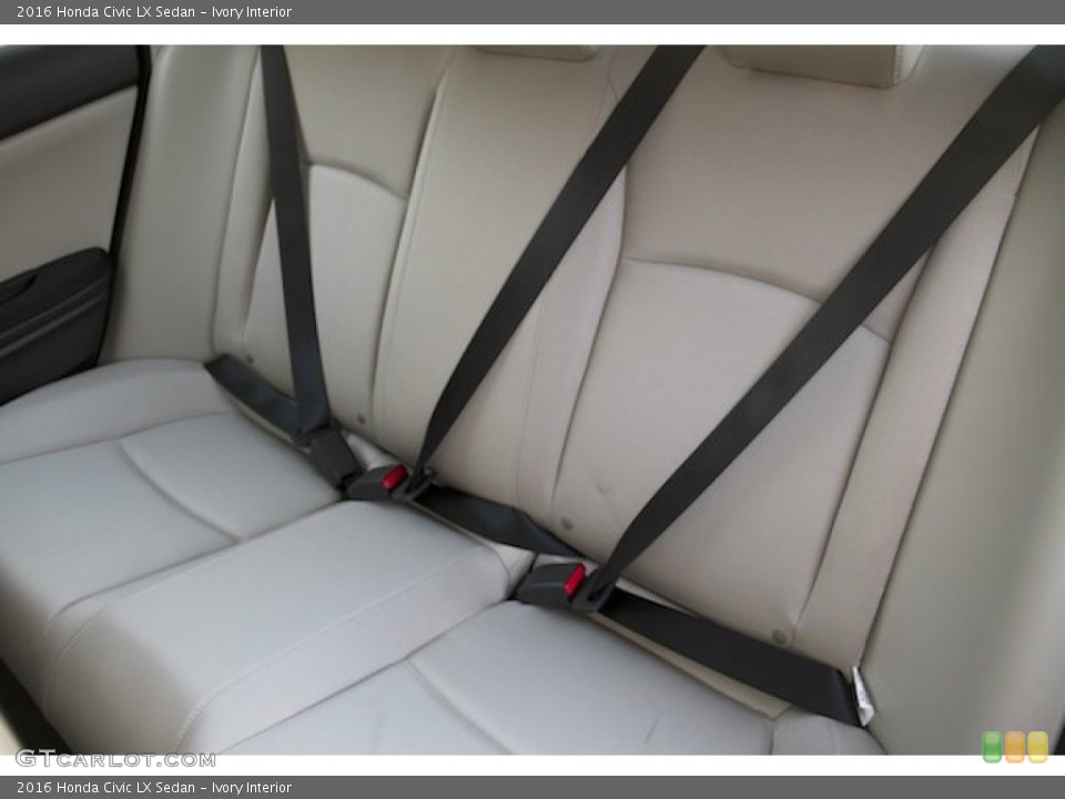 Ivory Interior Rear Seat for the 2016 Honda Civic LX Sedan #108822948
