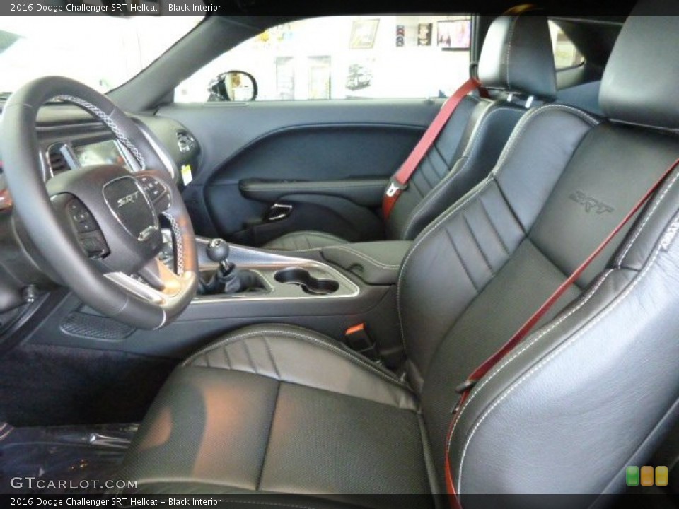 Black Interior Photo for the 2016 Dodge Challenger SRT Hellcat #108828833