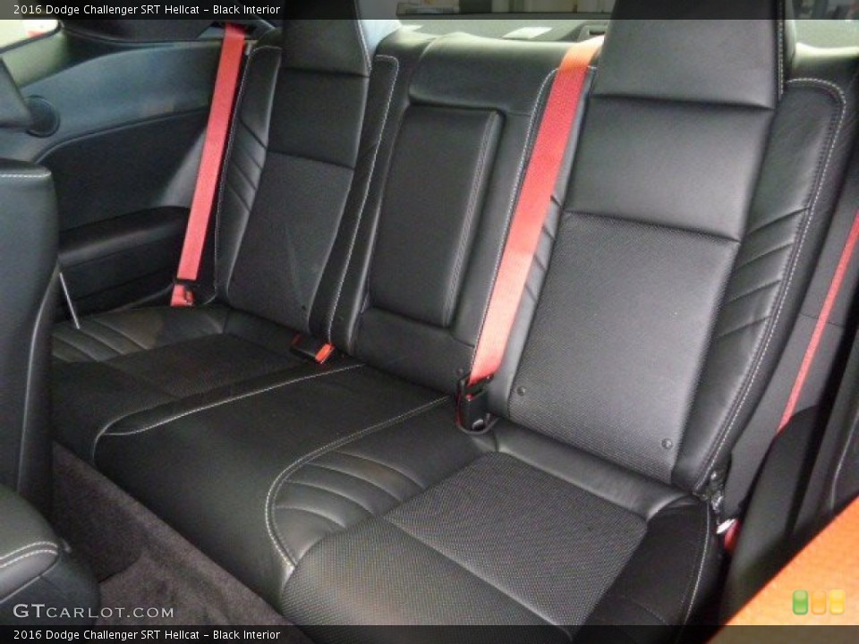 Black Interior Rear Seat for the 2016 Dodge Challenger SRT Hellcat #108828854