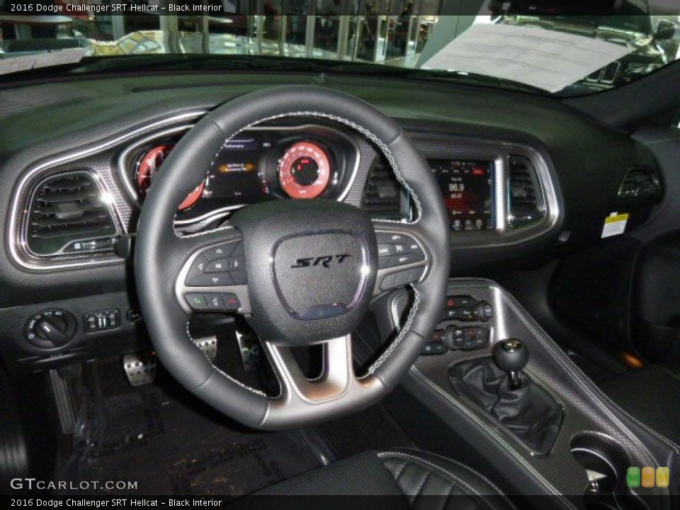 Black Interior Dashboard for the 2016 Dodge Challenger SRT Hellcat #108829013