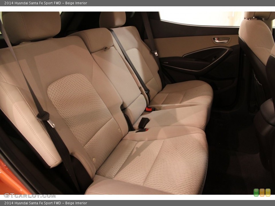 Beige Interior Rear Seat for the 2014 Hyundai Santa Fe Sport FWD #108829754