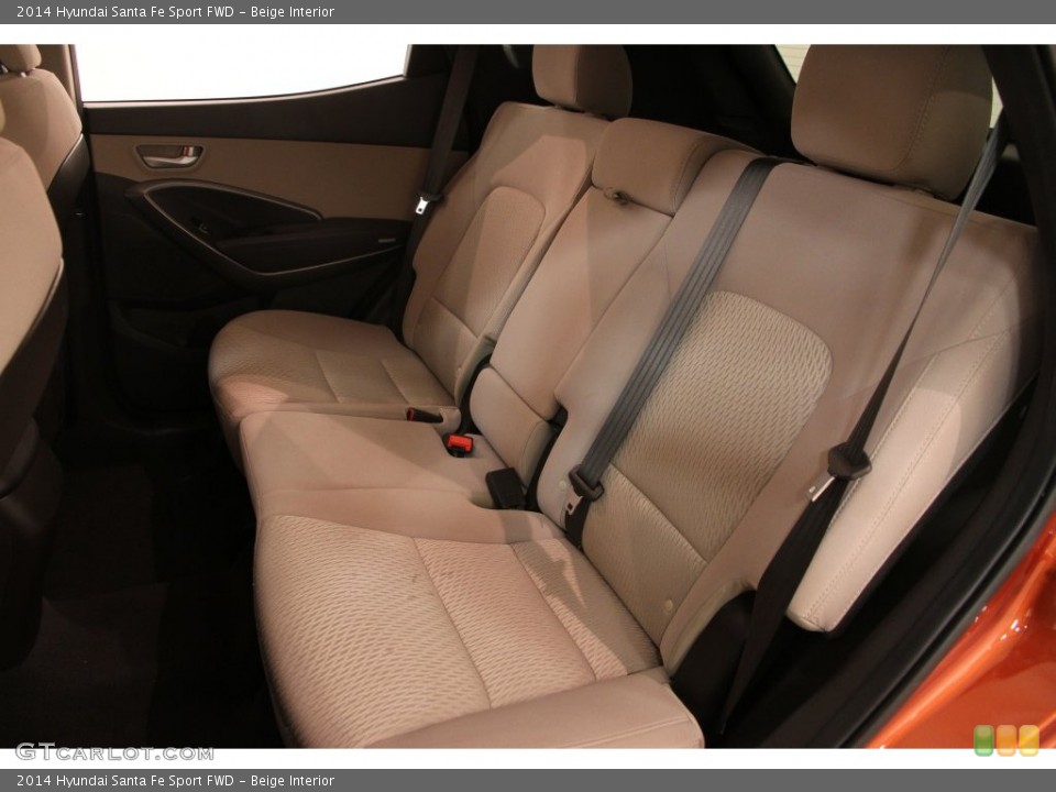 Beige Interior Rear Seat for the 2014 Hyundai Santa Fe Sport FWD #108829775