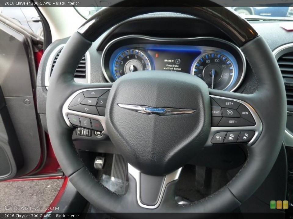 Black Interior Steering Wheel for the 2016 Chrysler 300 C AWD #108836738