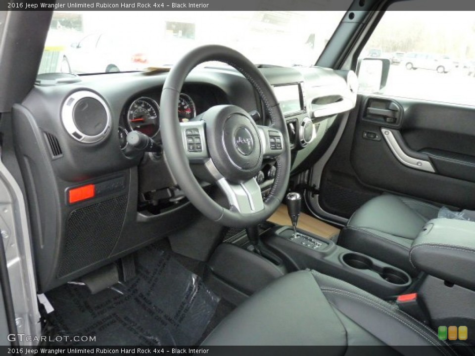 Black Interior Prime Interior for the 2016 Jeep Wrangler Unlimited Rubicon Hard Rock 4x4 #108837019
