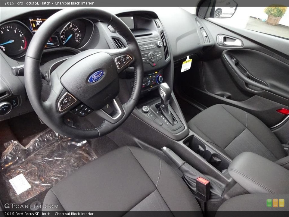 Charcoal Black Interior Prime Interior for the 2016 Ford Focus SE Hatch #108838559