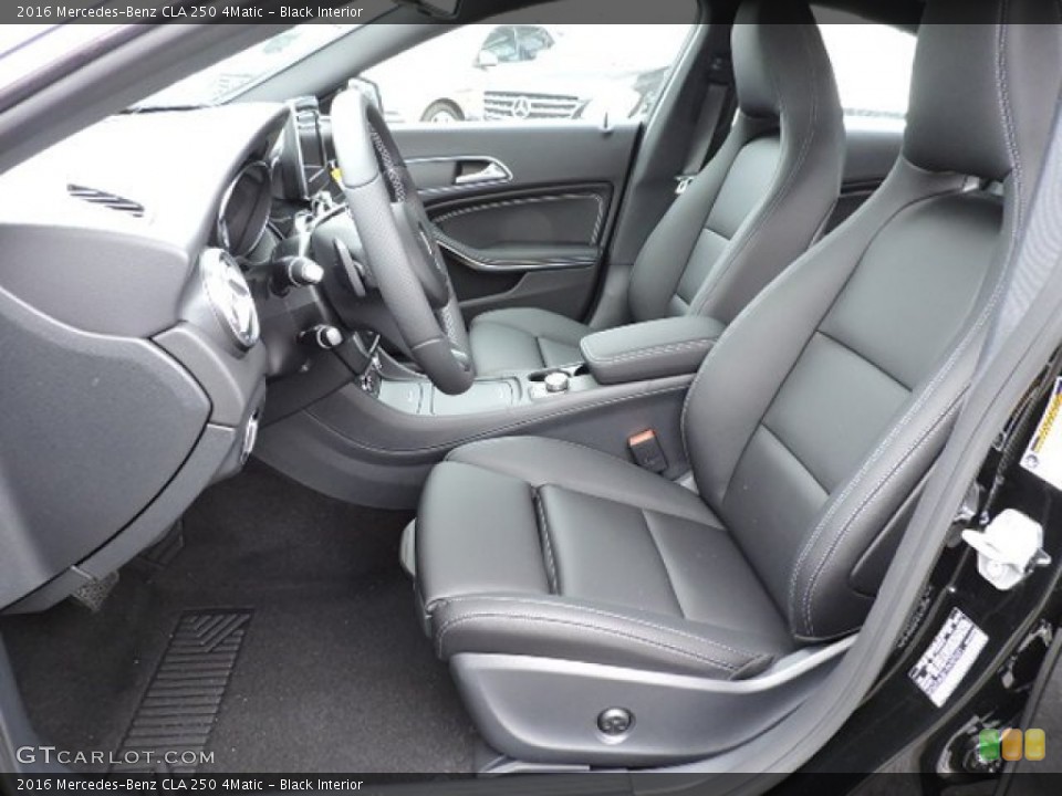 Black Interior Front Seat for the 2016 Mercedes-Benz CLA 250 4Matic #108839606