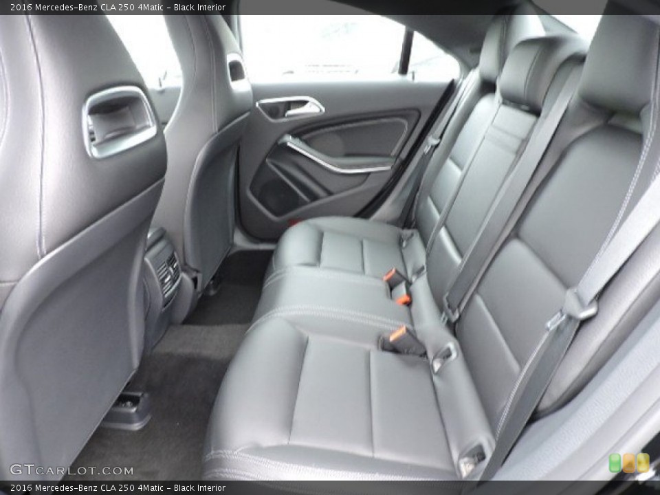Black Interior Rear Seat for the 2016 Mercedes-Benz CLA 250 4Matic #108839633