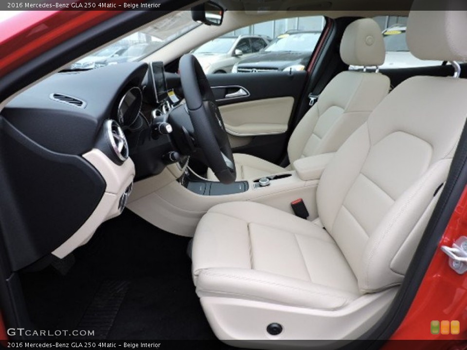Beige 2016 Mercedes-Benz GLA Interiors