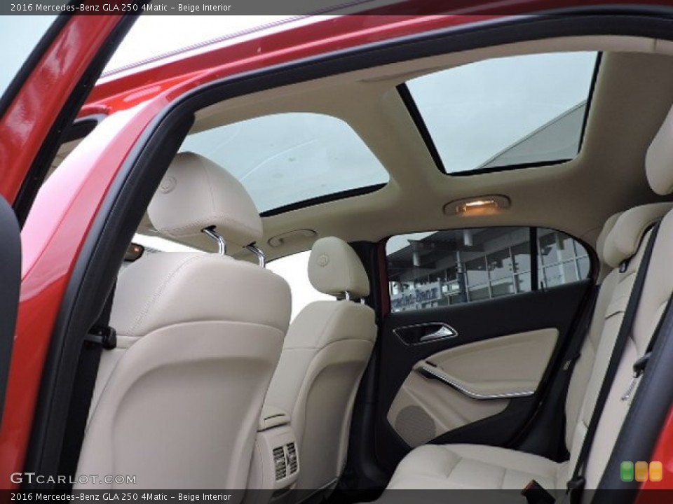 Beige Interior Sunroof for the 2016 Mercedes-Benz GLA 250 4Matic #108840051