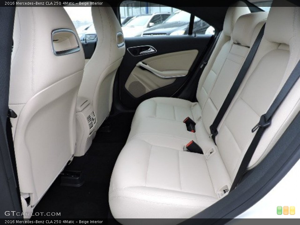 Beige Interior Rear Seat for the 2016 Mercedes-Benz CLA 250 4Matic #108840338