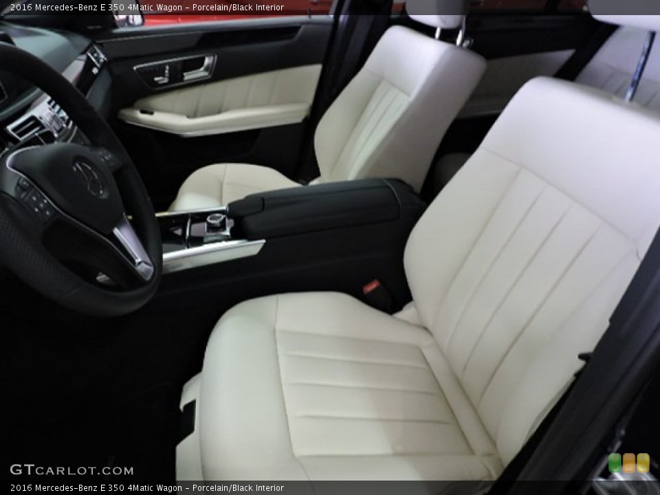 Porcelain/Black Interior Front Seat for the 2016 Mercedes-Benz E 350 4Matic Wagon #108840569
