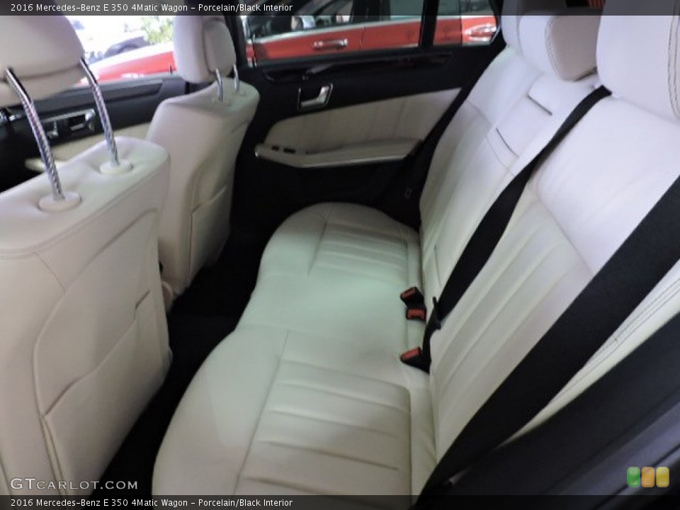 Porcelain/Black Interior Rear Seat for the 2016 Mercedes-Benz E 350 4Matic Wagon #108840587