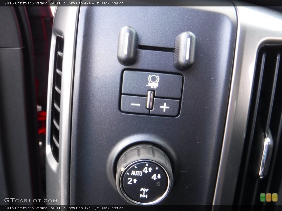 Jet Black Interior Controls for the 2016 Chevrolet Silverado 1500 LTZ Crew Cab 4x4 #108844196