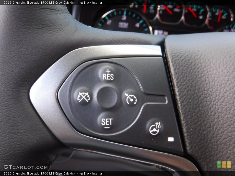 Jet Black Interior Controls for the 2016 Chevrolet Silverado 1500 LTZ Crew Cab 4x4 #108844223