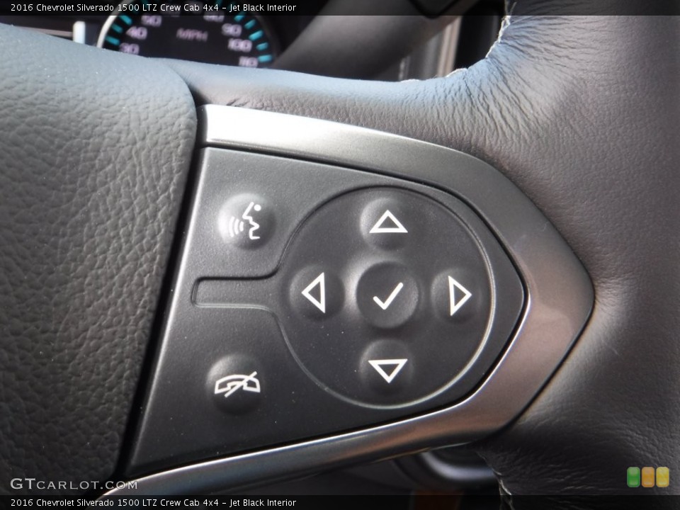 Jet Black Interior Controls for the 2016 Chevrolet Silverado 1500 LTZ Crew Cab 4x4 #108844244