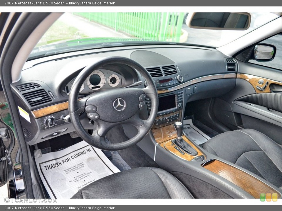 Black/Sahara Beige Interior Photo for the 2007 Mercedes-Benz E 550 Sedan #108849479