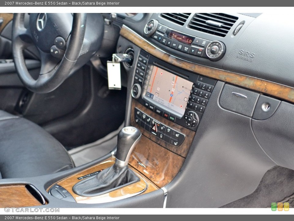 Black/Sahara Beige Interior Controls for the 2007 Mercedes-Benz E 550 Sedan #108850238