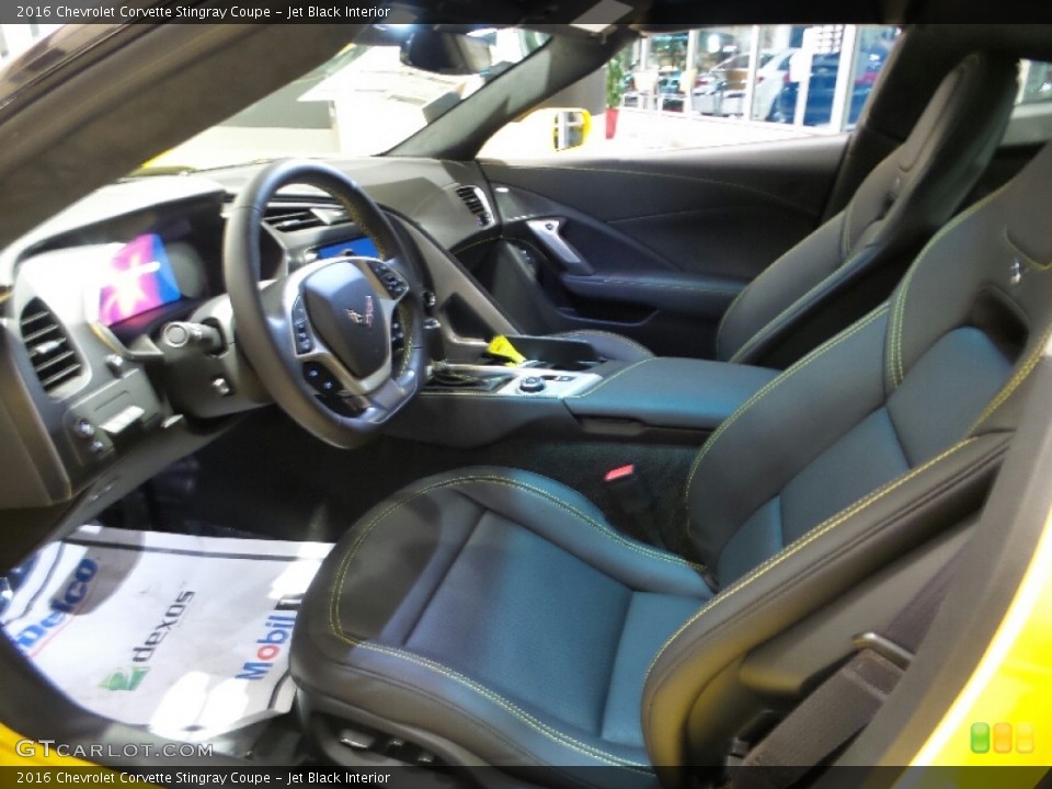 Jet Black Interior Photo for the 2016 Chevrolet Corvette Stingray Coupe #108856166