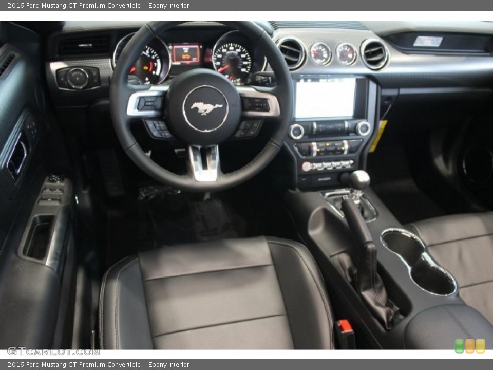 Ebony Interior Prime Interior for the 2016 Ford Mustang GT Premium Convertible #108859661
