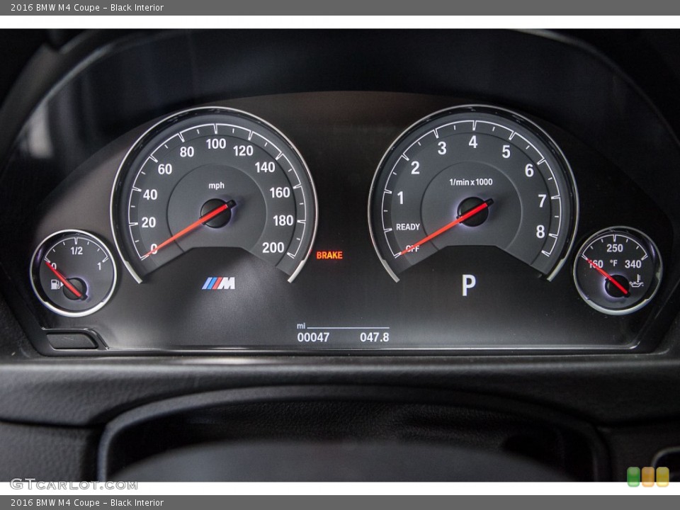 Black Interior Gauges for the 2016 BMW M4 Coupe #108860528