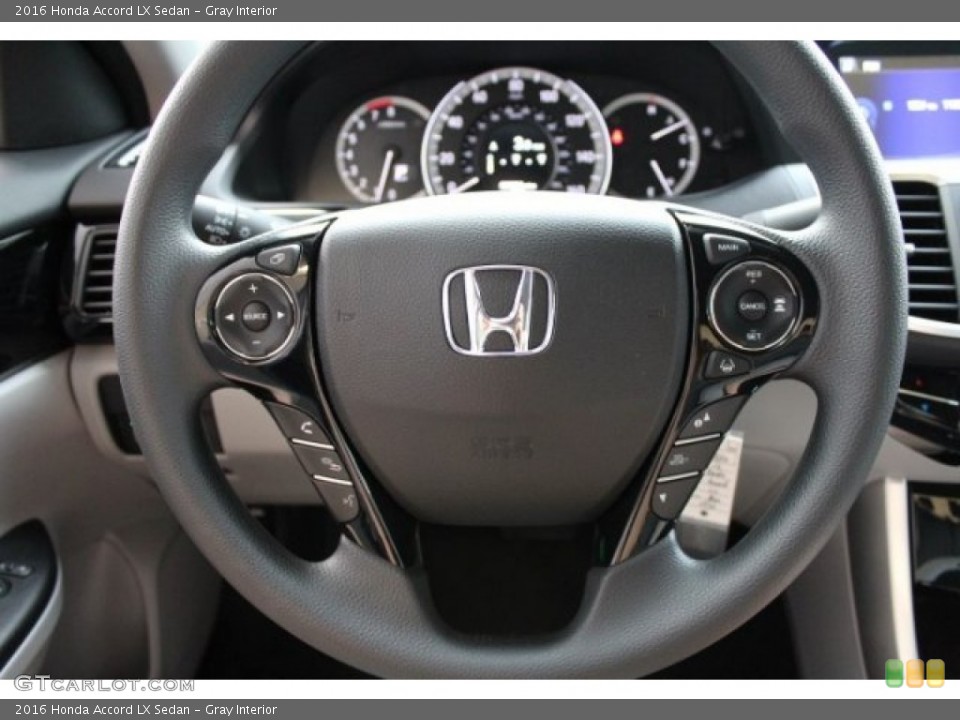 Gray Interior Steering Wheel for the 2016 Honda Accord LX Sedan #108863402