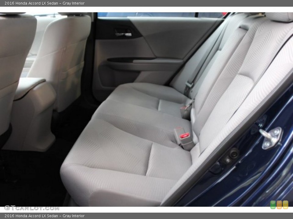 Gray Interior Rear Seat for the 2016 Honda Accord LX Sedan #108863435