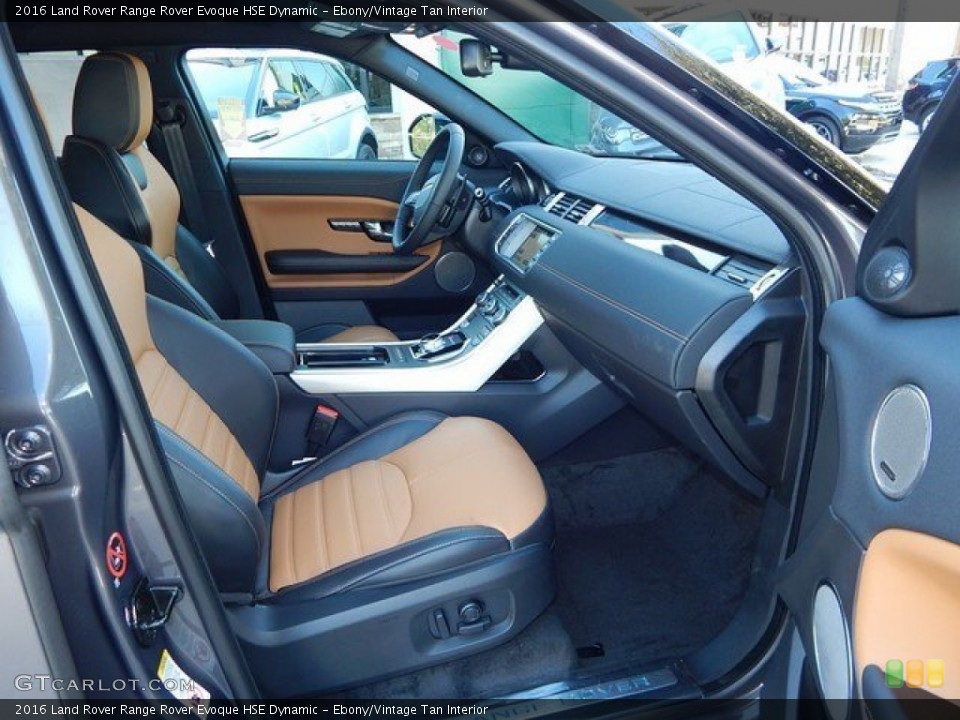 Ebony/Vintage Tan Interior Front Seat for the 2016 Land Rover Range Rover Evoque HSE Dynamic #108867881
