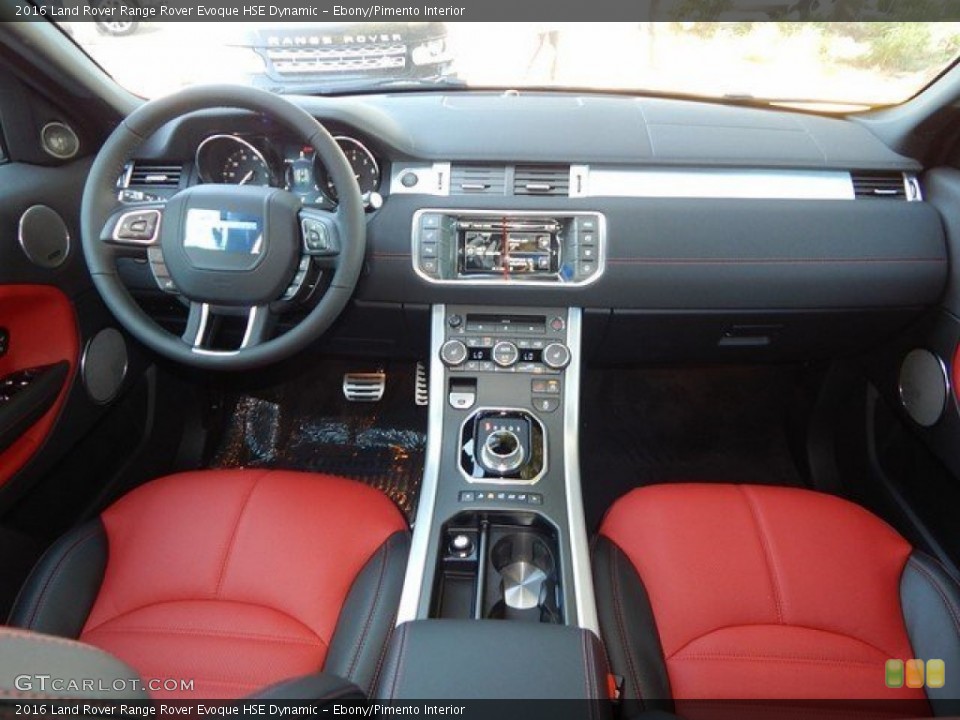Ebony/Pimento Interior Photo for the 2016 Land Rover Range Rover Evoque HSE Dynamic #108871764