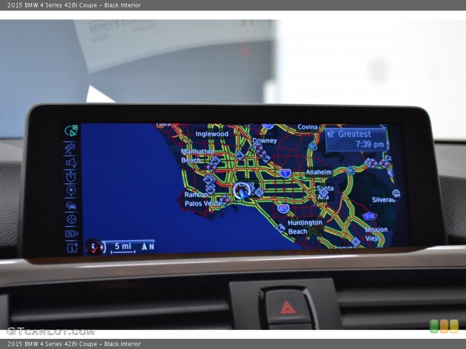 Black Interior Navigation for the 2015 BMW 4 Series 428i Coupe #108873122