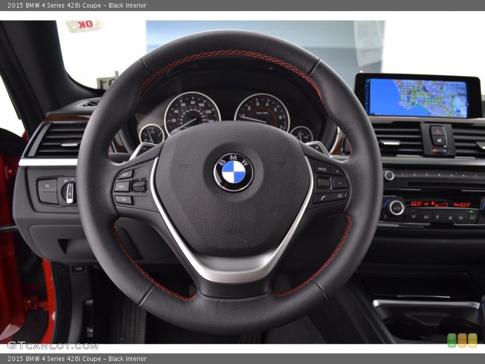 Black Interior Steering Wheel for the 2015 BMW 4 Series 428i Coupe #108873341