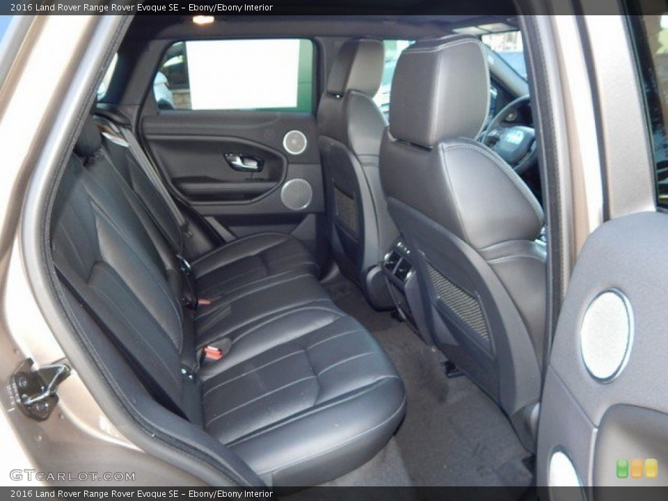 Ebony/Ebony Interior Rear Seat for the 2016 Land Rover Range Rover Evoque SE #108875758