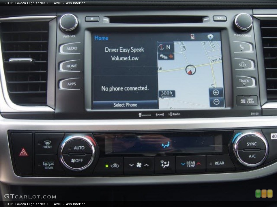 Ash Interior Controls for the 2016 Toyota Highlander XLE AWD #108876000