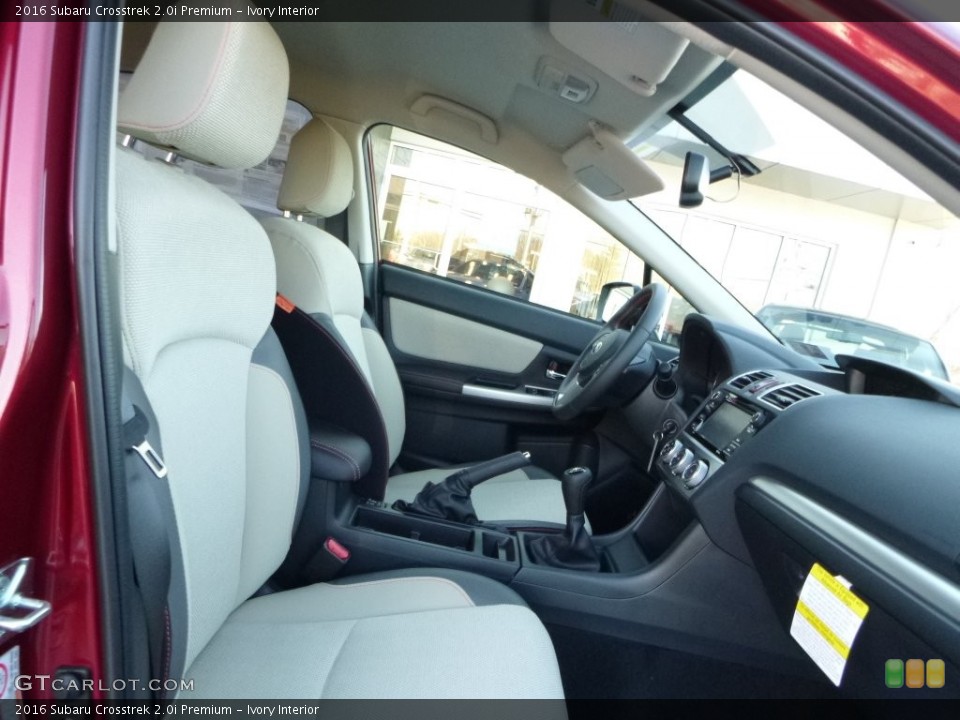 Ivory Interior Front Seat for the 2016 Subaru Crosstrek 2.0i Premium #108885515