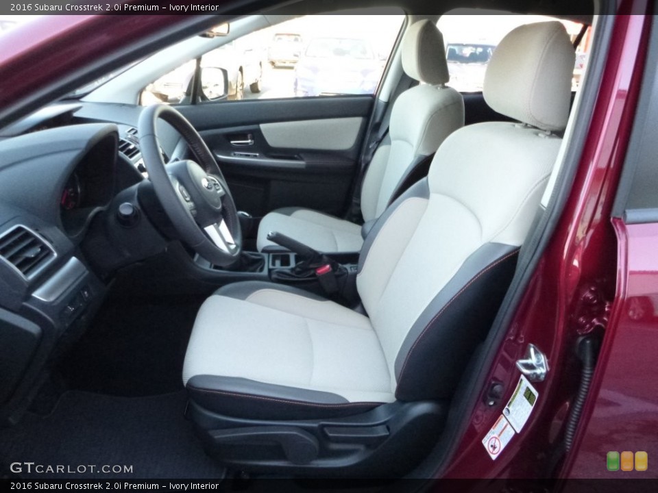 Ivory Interior Front Seat for the 2016 Subaru Crosstrek 2.0i Premium #108885722