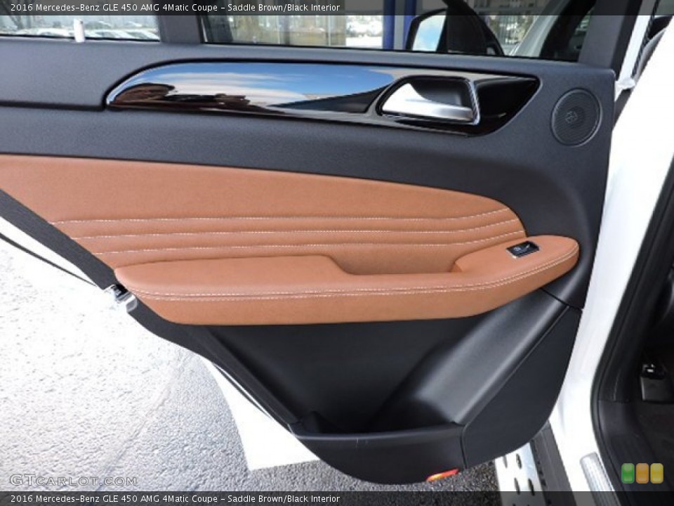 Saddle Brown/Black Interior Door Panel for the 2016 Mercedes-Benz GLE 450 AMG 4Matic Coupe #108890732